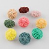 12PCS Mixed Brass Resin Flower Jewelry Snap Buttons X-RESI-S076-M-1