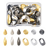 Spritewelry 72Pcs 12 Style Brass Pendants FIND-SW0001-24-10