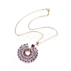 European Bohemian Style Pop Pendant Necklaces NJEW-I233-12G-3