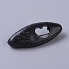 Plastic Ribbon Safety Brooches JEWB-WH0009-12E-1
