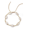 Shell Beads Anklets for Women AJEW-AN00593-1