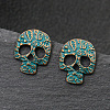 Punk Rock Style Halloween Alloy Earrings Sets X-EJEW-F238-27-5