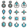 SUNNYCLUE 16Pcs 8 Styles Synthetic Turquoise Pendants FIND-SC0003-47-1