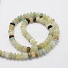 Rondelle Natural Flower Amazonite Bead Strands G-L439-10-2