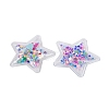 Quicksand Sequin PVC Plastic Cabochons PVC-L003-01B-2