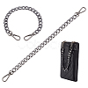   2Pcs Aluminum Curb Chain Bag Shoulder Straps FIND-PH0018-55B-1