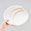 Acrylic Wooden Moon Phase Mirror DIY-WH0167-48A-6