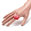 Cute 3D Resin Finger Ring RJEW-JR00538-03-3