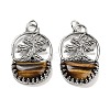 Natural Tiger Eye Bag Pendants G-Q163-06AS-06-1