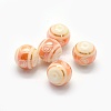 Feng Shui Opaque Spray Painted Glass Beads LAMP-P050-B-10mm-2