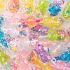 35Pcs 7 Colors Transparent Resin Pendants RESI-CJ0002-10-4