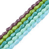 Imitation Jade Glass Beads Strands GLAA-N052-02-1