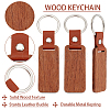 Rectangle Wood Blank Pendant Keychain FIND-WH0016-44-3