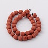 Round Synthetic Lava Beads Strands G-N0116-12mm-12-2