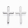 201 Stainless Steel Tiny Cross Charms X-STAS-L197-36P-2