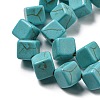 Dyed Synthetic Turquoise Beads Strands G-G075-C02-01-4