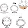 Unicraftale 40Pcs 2 Style 304 Stainless Steel Linking Rings STAS-UN0022-16P-4