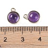 Natural Amethyst Pendants G-K372-03G-02-3