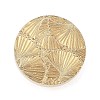 Texture Theme Roung Brass Stamp Head AJEW-M036-06J-G-2