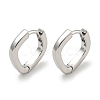 Brass Hoop Earrings EJEW-L211-010P-P-1