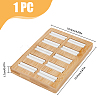 10-Slot Rectangle Bamboo Ring Display Tray Stands RDIS-WH0002-28A-2