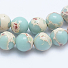 Synthetic Imperial Jasper Beads Strands G-F531-14mm-H03-3