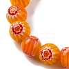 Handmade Millefiori Lampwork Beads Strands LAMP-G164-05D-3