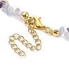 Natural Fluorite Anklets AJEW-AN00592-02-4