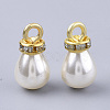 High Luster ABS Plastic Imitation Pearl Pendants X-RB-T011-03A-G-3