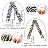 ARRICRAFT 2Pcs 2 Style Zebra & Stripe Pattern Polyester Adjustable Bag Strap FIND-PH0003-87-4