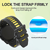 Gorgecraft 36Pcs 9 Colors Silicone Replacement Watch Band Strap Loops SIL-GF0001-10-5