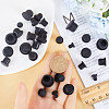 Gorgecraft 40Pcs 5 Style Silicone Hole Plugs AJEW-GF0008-05B-3