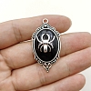 Gothic Style Zinc Alloy Resin Pendants PW-WGB3C8A-02-1