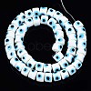 Handmade Evil Eye Lampwork Beads Strands LAMP-WH0006-05J-2