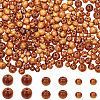 Gorgecraft 300Pcs 3 Styles Round Natural Wood Beads WOOD-GF0001-89A-1