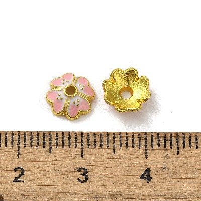 Alloy Enamel Beads Caps FIND-G074-02D-1