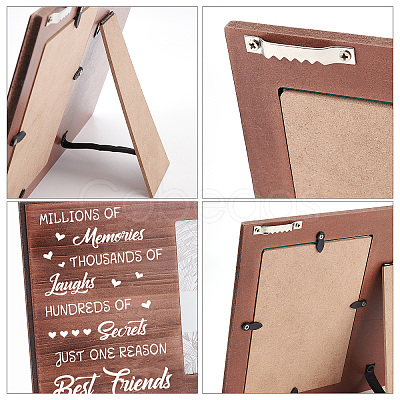 MDF Wood Photo Frames DIY-WH0231-061-1