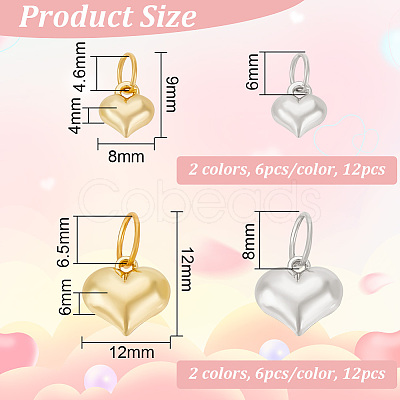 PandaHall Elite 24Pcs 4 Style Alloy Charms FIND-PH0010-66-1