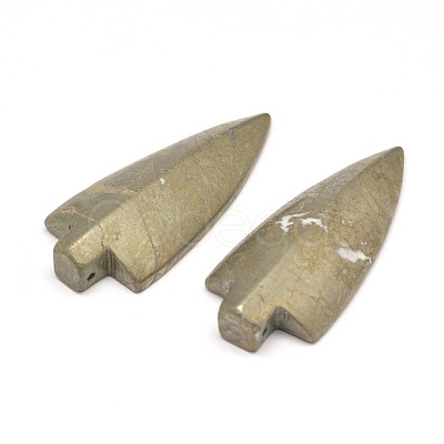 Arrowhead Natural Pyrite Pendants G-I125-44-1