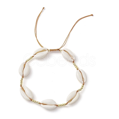 Shell Beads Anklets for Women AJEW-AN00593-1