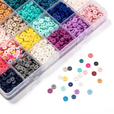 DIY Heishi Bead Style Stretch Bracelets Making Kits DIY-JP0005-87-1