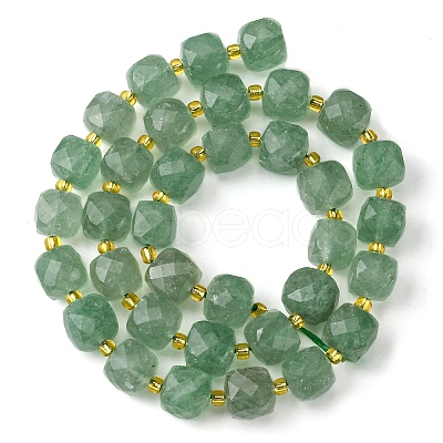 Natural Green Strawberry Quartz Beads Strands G-Q010-A20-01-1