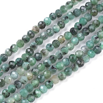 Natural Emerald Beads Strands G-R475-022B-1