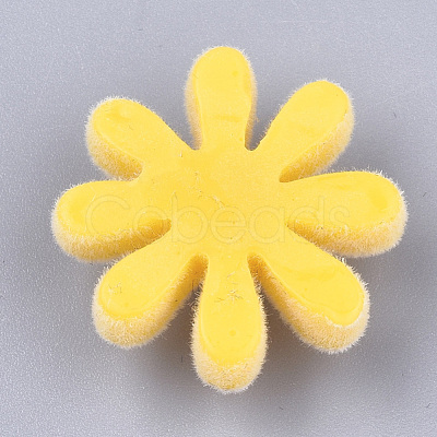 Flocky Resin Cabochons FIND-T046-26B-1