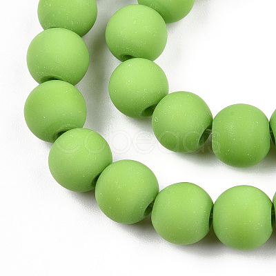 Opaque Glass Beads Strands GLAA-T032-P8mm-MD06-1