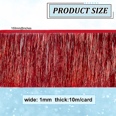 Polyester Fringe Trimmings OCOR-WH0086-09C-1