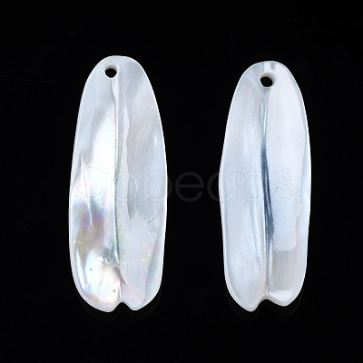 Natural Freshwater Shell Pendants SHEL-S278-046-1