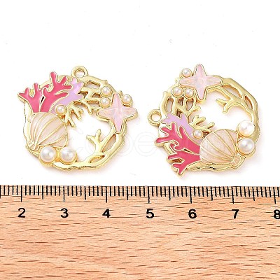 Rack Plating Alloy Enamel Pendants FIND-Q099-08B-02-1