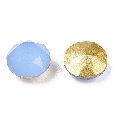 Pointed Back Glass Rhinestone Cabochons RGLA-T029-10mm-24-1