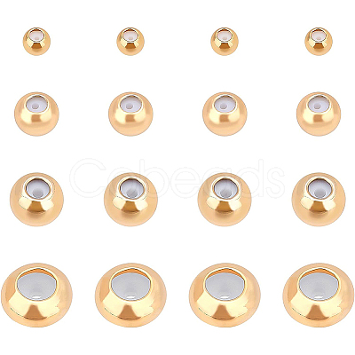 BENECREAT Brass Beads KK-BC0001-41G-NF-1